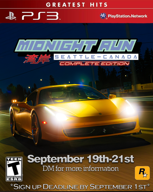 MidNight Run Sept 19th-21st